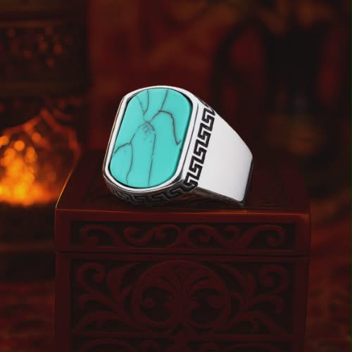 Feroza Onyx Ring