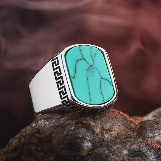 Feroza Onyx Ring