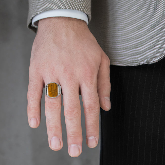 Modern ONYX Ring